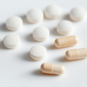 some_white_round_pills_and_beige_capsules_zoomed_white_background